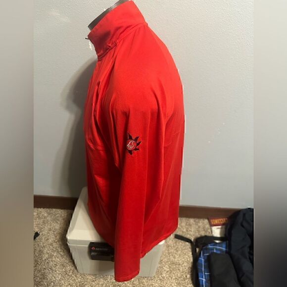 Sun Mountain Men’s Large Red Half ZIP Golf Pullover - Picture 3 of 7